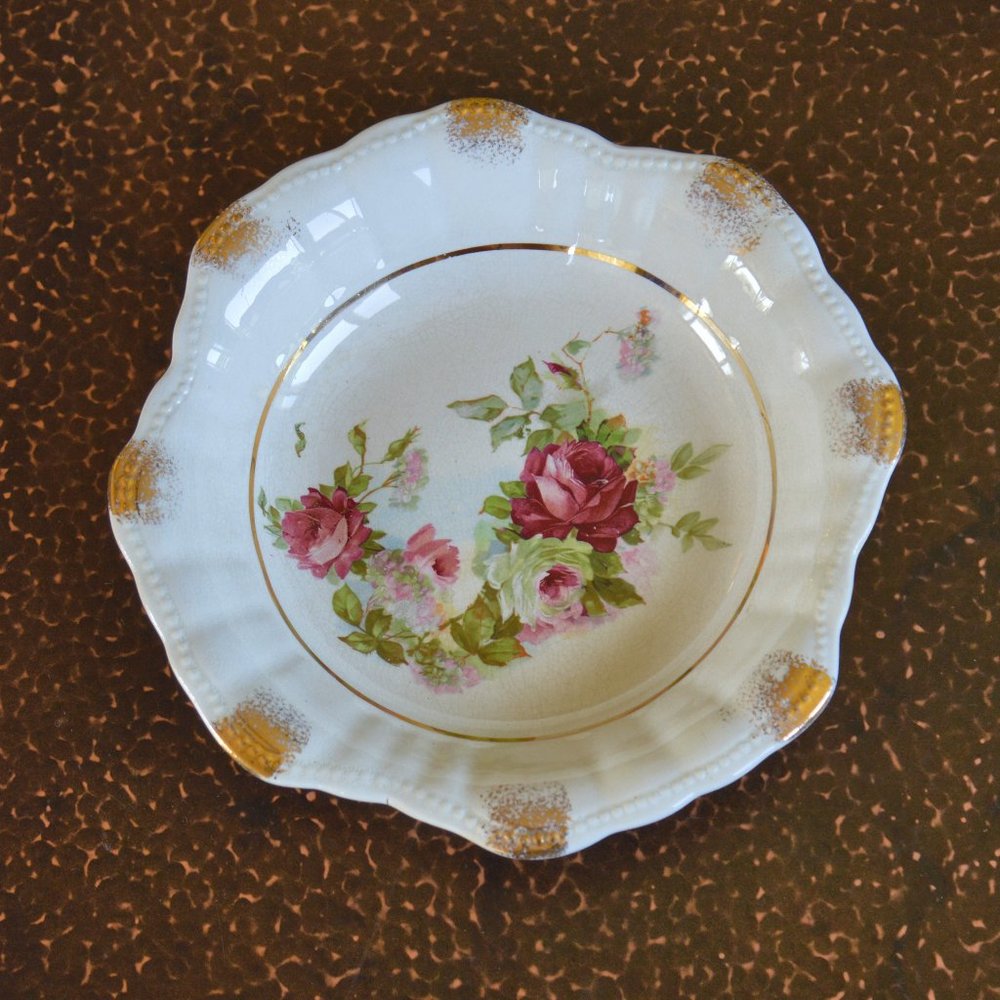Vintage Penna-China Co. Semi Porcelain Salad Bowl